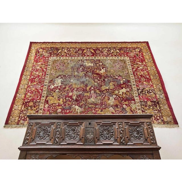 Antique 18th Century Tabriz Rug For Sale - Image 3 of 10