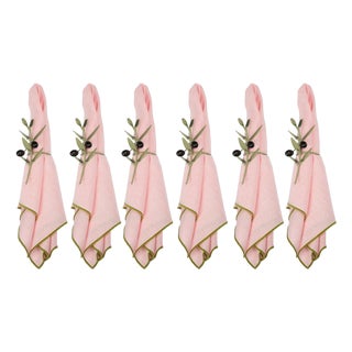 Branching Out: Olive Twig Napkin Rings - Set of 6 For Sale