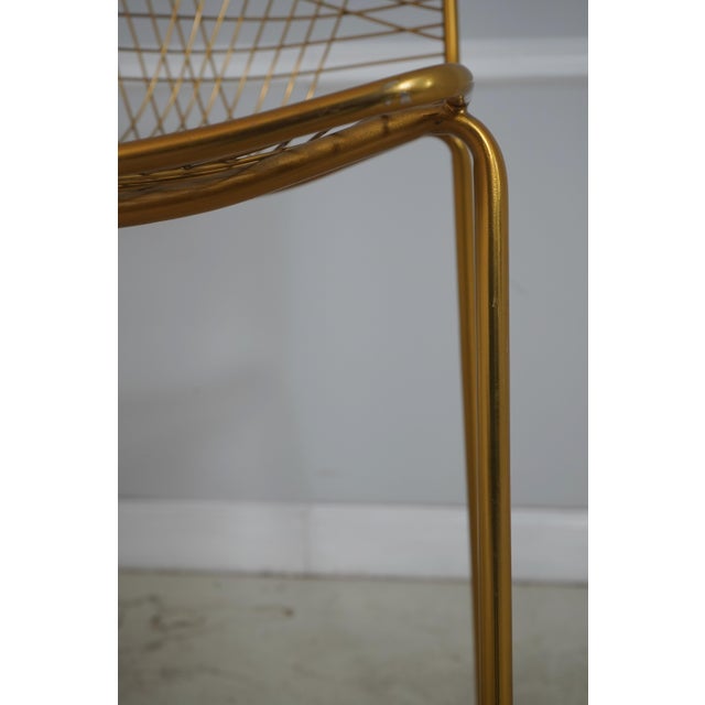 Pair of Modern Design Brass Wire Bar Stools For Sale - Image 12 of 18