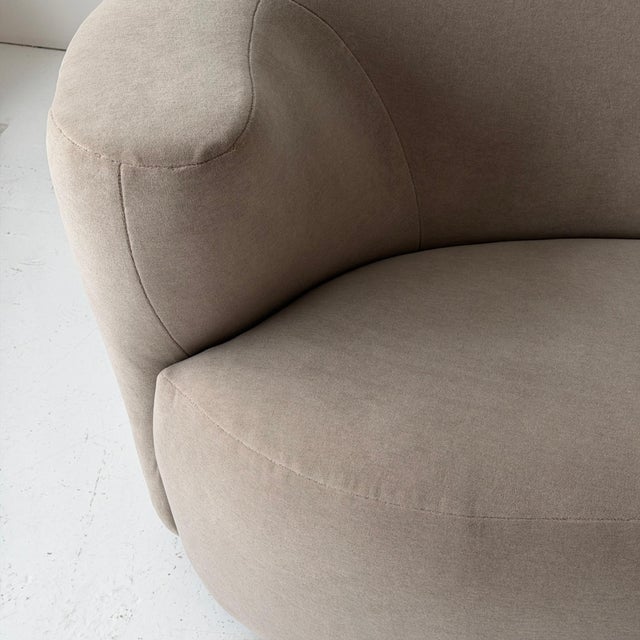 Postmodern Nautilus Sofa by Vladimir Kagan for Directional c. 1980s. For Sale - Image 3 of 8
