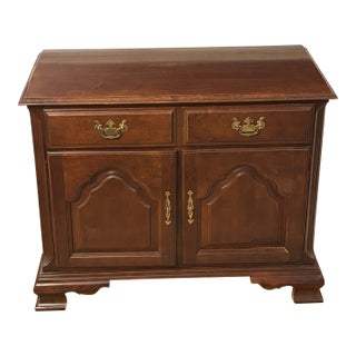 1990s Keller Furniture Chippendale-Style Buffet Cabinet/Sideboard | Solid Wood Cherry Finish For Sale
