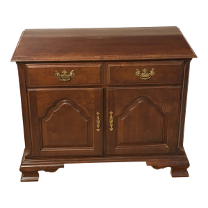 1990s Keller Furniture Chippendale-Style Buffet Cabinet/Sideboard | Solid Wood Cherry Finish