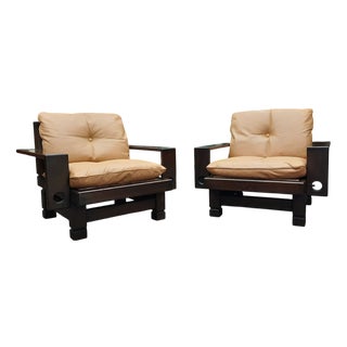 Modell St. Moritz Lounge Chairs from Klaus Rausch Furniture Co, 1960s, Set of 2 For Sale