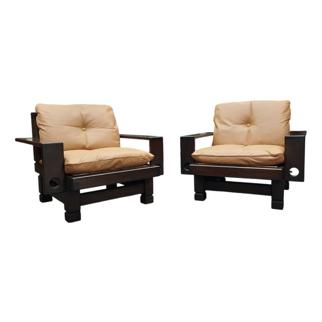 Modell St. Moritz Lounge Chairs from Klaus Rausch Furniture Co, 1960s, Set of 2 For Sale
