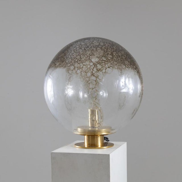 La Murrina Spherical Table Lamp in Brass and Glass from La Murrina, Italy, 1960s For Sale - Image 4 of 8