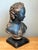 Vintage Gilt Tipped Carved Wood Female Bust For Sale - Image 9 of 18