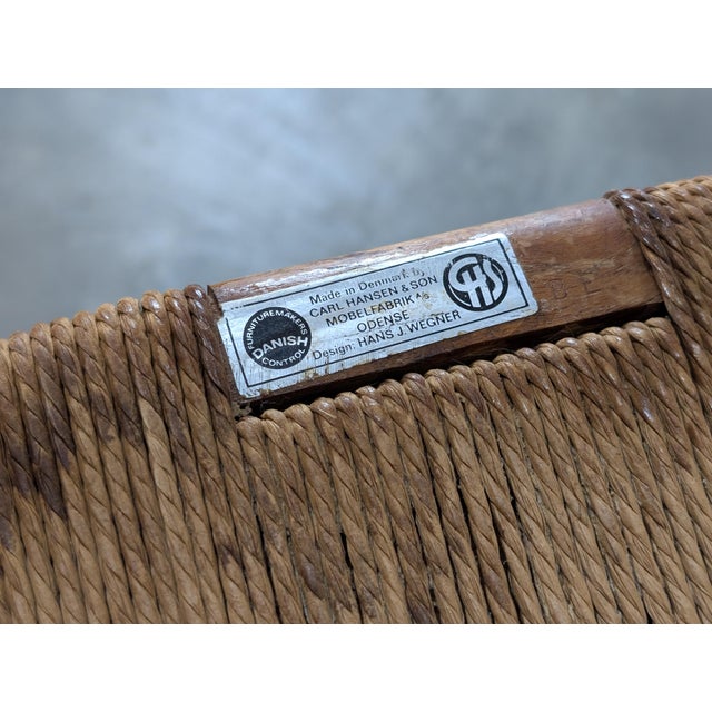 Set of 4 Mid Century “Wishbone” Chairs by Hans J. Wegner for Carl Hansen, C1970 For Sale - Image 17 of 18