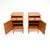 Mid-Century Modern Vintage Swedish Satin Birch Bedside Cabinets, 1950s, Set of 2 For Sale - Image 3 of 14