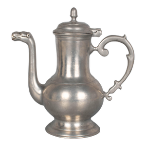 19th Century German Pewter Lidded Pot