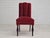 Danish Dinning Chairs in Oak Wood & Cherry-Red Velour, 1950s, Set of 4 For Sale - Image 11 of 18