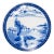 Chinese Blue & White Shan Shui Plate, C. 1900 For Sale
