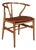 Wishbone Chair Cushion in Cognac Leather by Hans J. Wegner For Sale