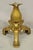 Vintage Baroque Style Gold Cast Aluminum Metal Tripod Pedestal Table Base For Sale - Image 11 of 11