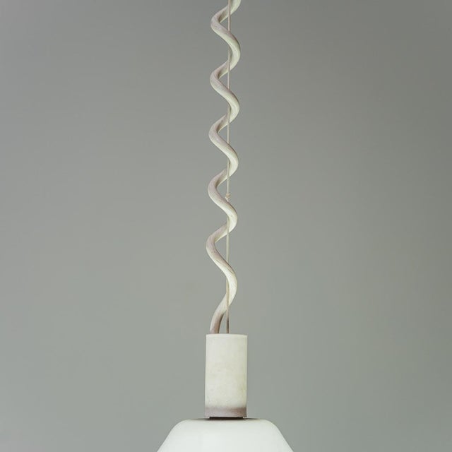 Space Age Metal and Plastic Pendant Light, 1970s For Sale - Image 3 of 9