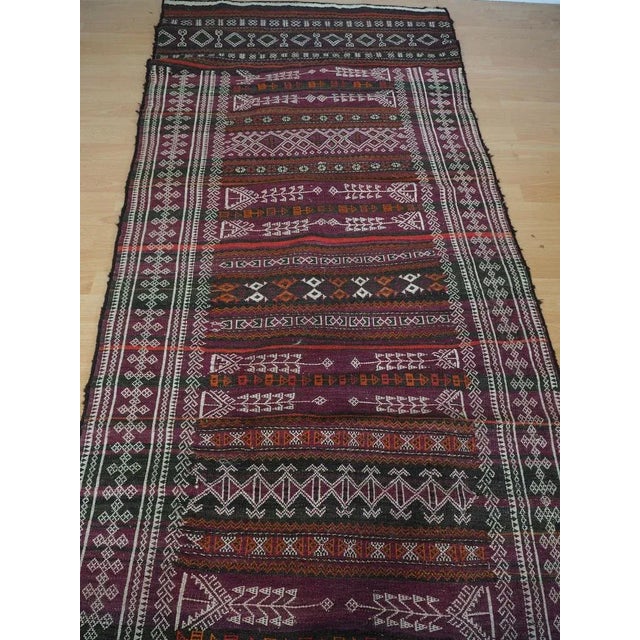 Vintage Tribal Nomadic Beluch Kilim Rug, Afghanistan, 1930s For Sale - Image 9 of 12