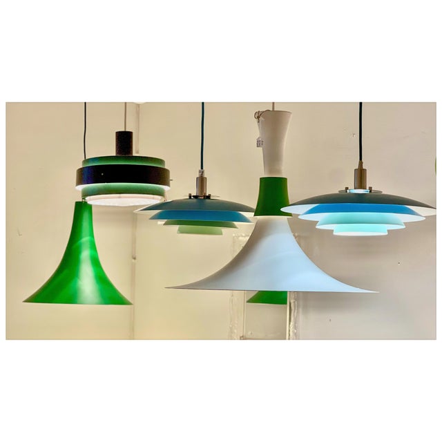 Metal Vintage Scandinavian Pendant Lamp, 1980s For Sale - Image 7 of 10