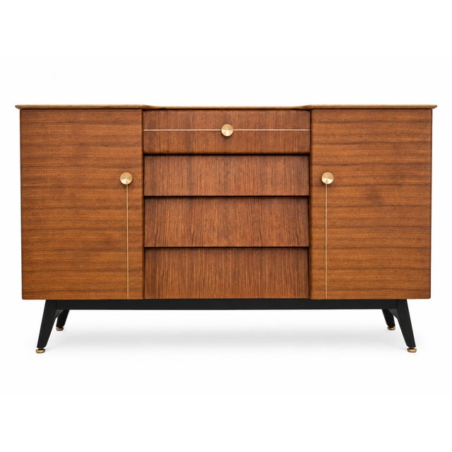 Mid-Century Walnut Beehive Sideboard from Beautility, 1960s For Sale - Image 18 of 18