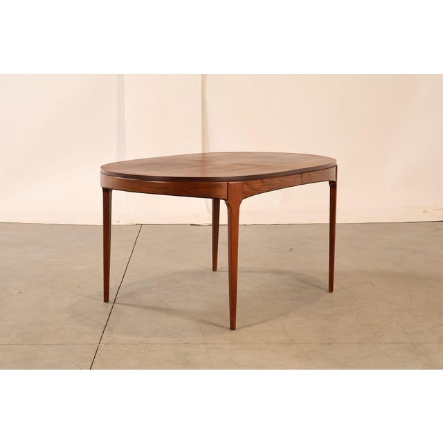 Lane 'Rhythm' Mid Century Modern Walnut Expandable Dining Table For Sale - Image 10 of 18