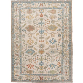 Modern Sultanabad Wool Rug For Sale