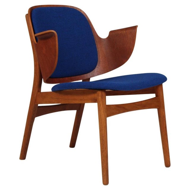 Wood Model 107 Armchair attributed to Hans Olsen for Bramin, 1960s For Sale - Image 7 of 7