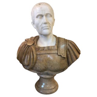 20th Century Marble Roman Bust For Sale
