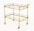 Metal Mid-Century Modern Brass Two-Tier Bar Cart For Sale - Image 7 of 7