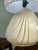 Mid-Century Modern Vintage 1960s White Ceramic Shell Table Lamp — Custom Boho Shade, Coastal Hollywood Regency, Rewired For Sale - Image 3 of 7