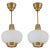 Swedish Pendants in Brass by Hans Bergström for Ateljé Lyktan, 1950s, Set of 2 For Sale - Image 9 of 9