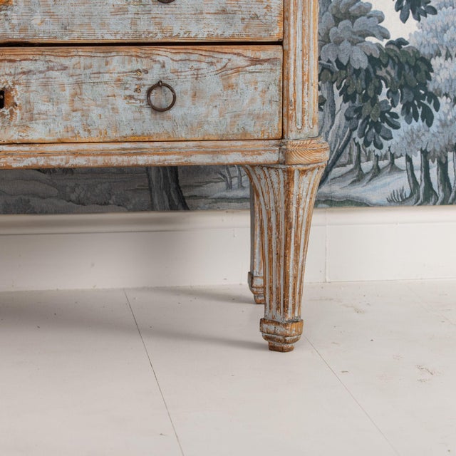 18th C. Swedish Gustavian Commode in Original Paint, Georg Haupt, Attributed For Sale - Image 18 of 18