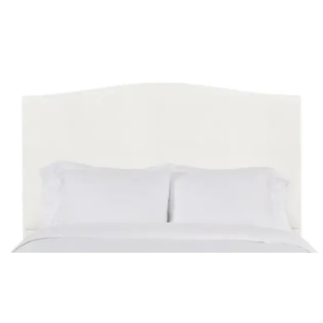 Hazel King Headboard, Ivory Velvet For Sale