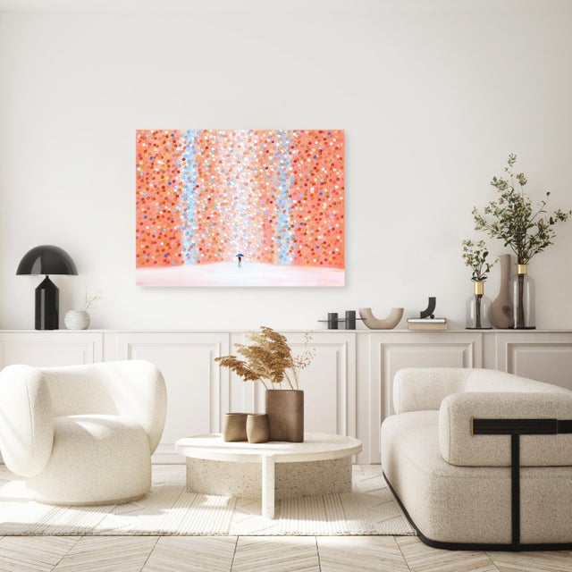 Dawn Stroll - Expressive Color Drenched Textured Impasto Figurative Painting Original Artwork by Ekaterina Ermilkina For Sale - Image 9 of 9