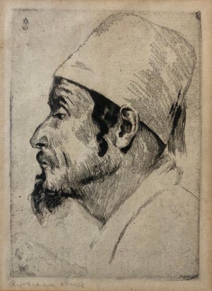 Hermann Struck, German Artist Impressionist Etching Judaica Jewish Sephardic Jewish Bezalel Era, c.1920's