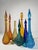 1960s A Symphony of Saturated Light attributed to Empoli Genie Bottles, 1960s, Set of 7 For Sale - Image 5 of 13