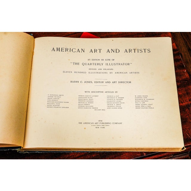 Victorian Amazing American Art and Artists Antique Victorian Illustrated Book Reference For Sale - Image 3 of 10