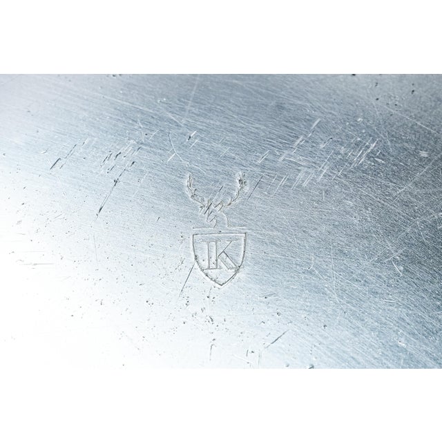 1930s Incredible Art Deco Antique Aluminum Brass Wine Cooler Ice Bucket Grape Design Trophy Presentation Horse Show For Sale - Image 12 of 12