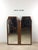 Unique Mid Century Modern Wall Mirror With Two Hexagonal Shaped Mirrors and Walnut Frame For Sale - Image 13 of 18