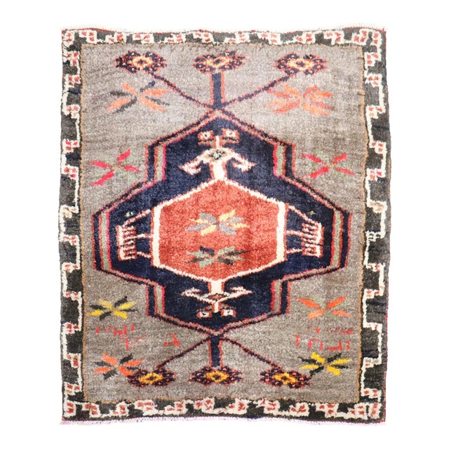 Square Turkish Kars Mini Rug no. j4225 For Sale