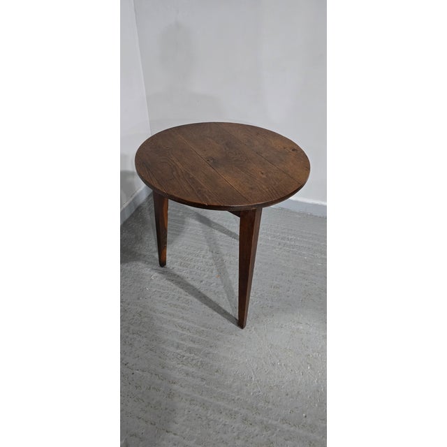 Brown Antique Georgian Oak Cricket Table, 1790 For Sale - Image 8 of 10