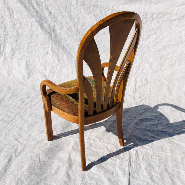 Wood Contemporary Thomasville Southwest Design Oak Arm Chair For Sale - Image 7 of 10