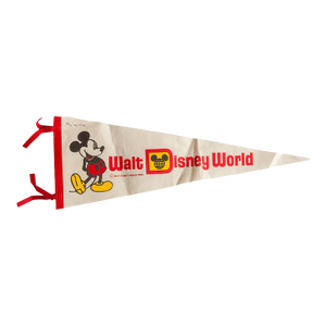 Vintage Walt Disney World Felt Flag Pennant
