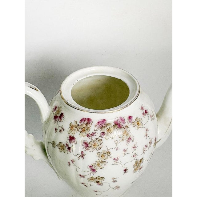 Ceramic Tea Service with Floral Decoration, France, 20th Century, Set of 2 For Sale - Image 7 of 11