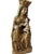 Beautiful antique Madonna and Child, France. It is made of terracotta with a gilded finish.