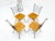 Mustard American Mid-Century Modern Wrought Iron & Solid Birch Seats Dining Chairs Mint For Sale - Image 8 of 11