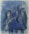 We have an original print of "Rahab and the spies of Jericho" by Marc Chagall framed in a closed corner molding with an...