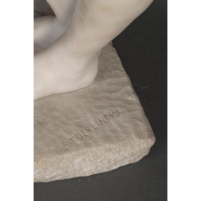 Beige B. Tuerlinckx, Depicting Awakening, 20th Century, Marble For Sale - Image 8 of 11