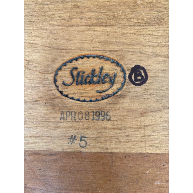 (B) Stickley Cherry & Oak Hoop Back Arm Chair For Sale - Image 9 of 9