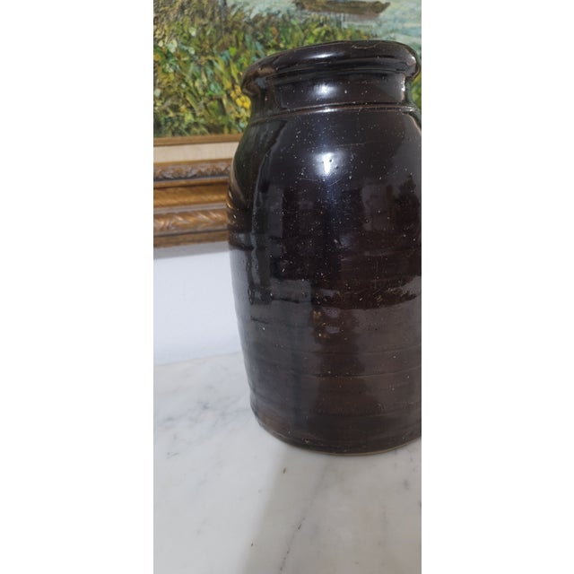 Late 19th Century Antique Donaghho Company Parkersburg w.v Wax Seal Stoneware Crock For Sale - Image 5 of 12