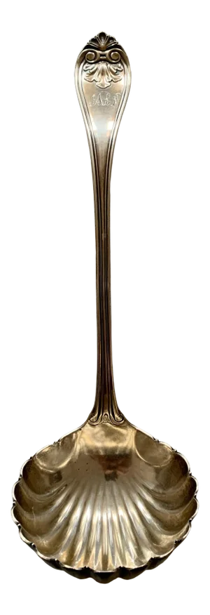 Large Gorham Soup Ladle in the "Josephine" Pattern 1855 Coin