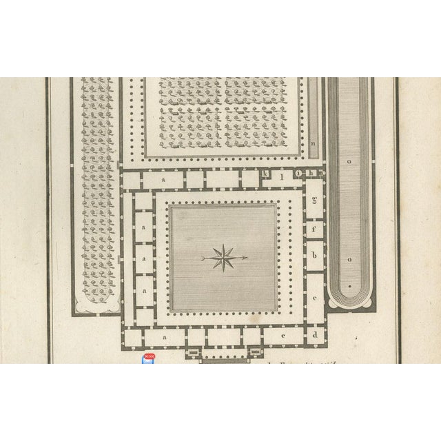 Tardieu, Ancient Greek Gymnasium and Palaestra Plan After Vitruvius, 1825, Engraving For Sale - Image 6 of 9