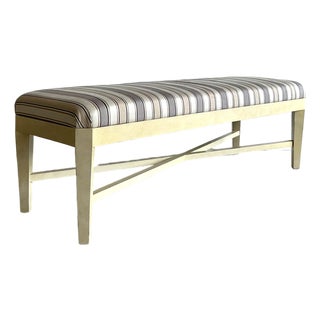 Vintage Angled Long Bench For Sale